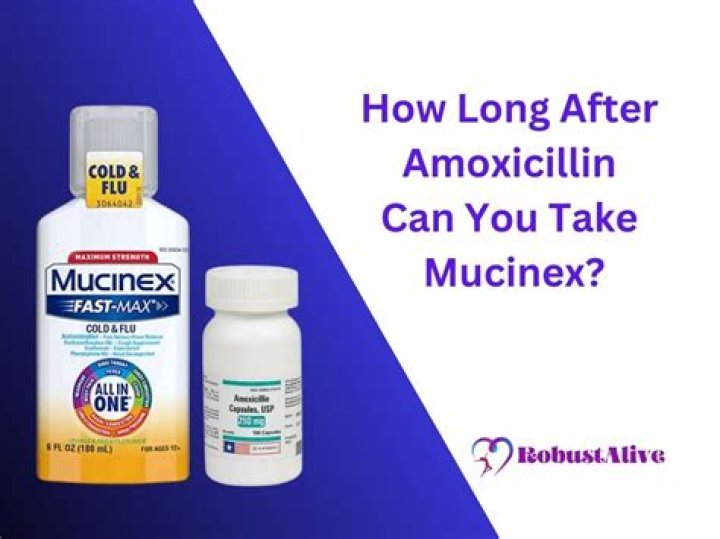 Can i take mucinex while taking amoxicillin