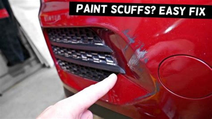 How to get rid of scuff marks on car